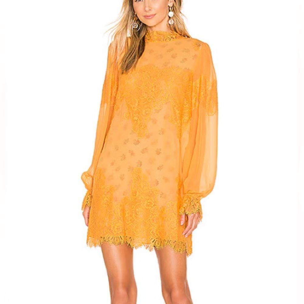 🆕WE ARE HAH REVOLVE Queen 4 A Day Dress - Mango Combo Small